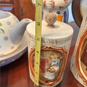 Vintage Ceramic Canister with Child Design 5”